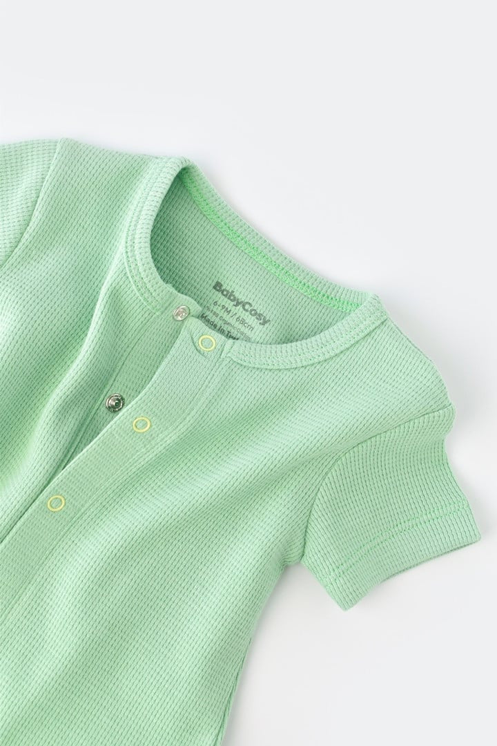 Salopeta cu pantaloni scurti - 100% bumbac organic - , BabyCosy